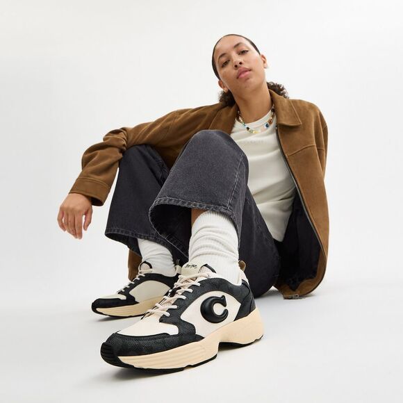 NWT Coach Outlet Strider Sneaker In Signature Canvas - Picture 5 of 6